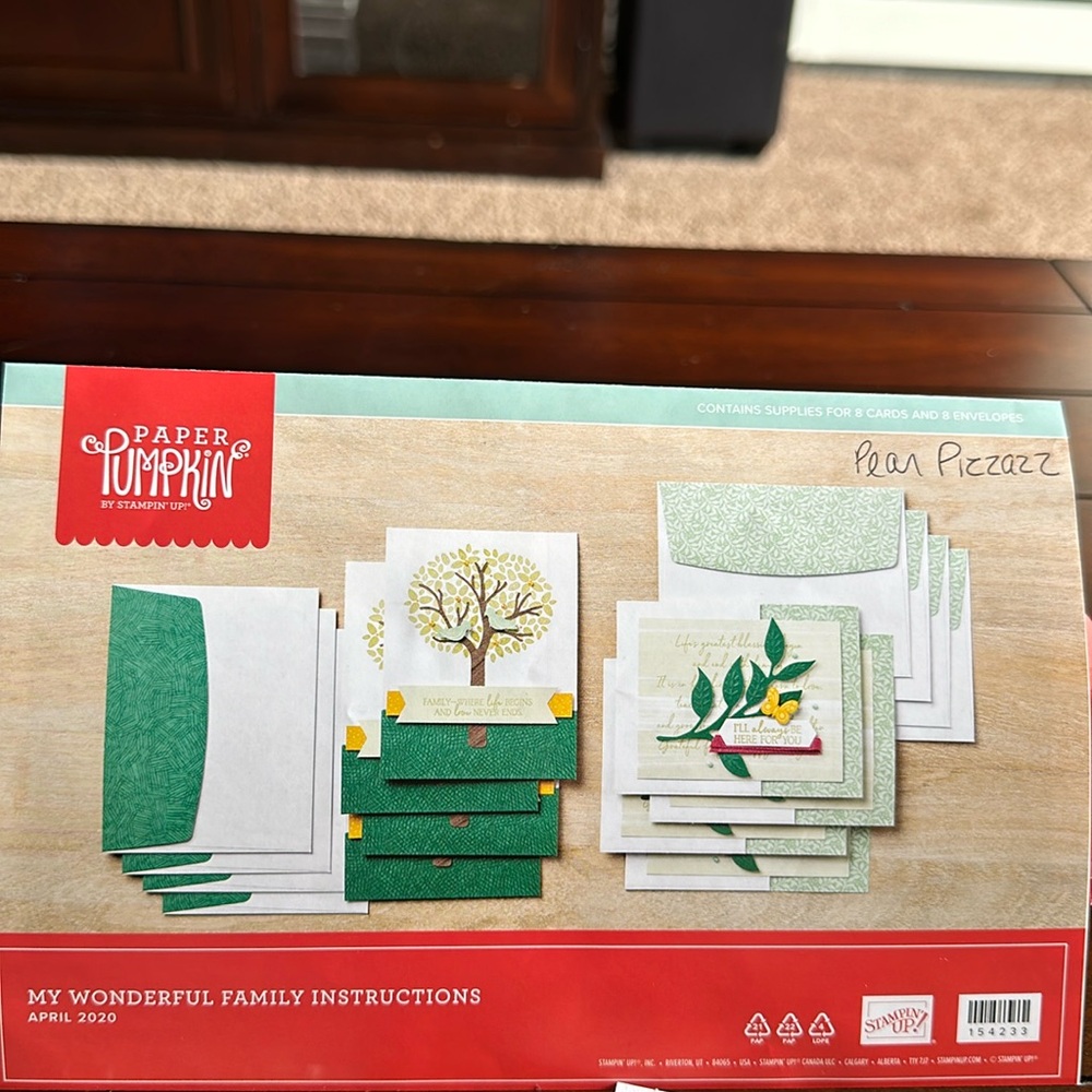My Wonderful Family paper pumkin kit